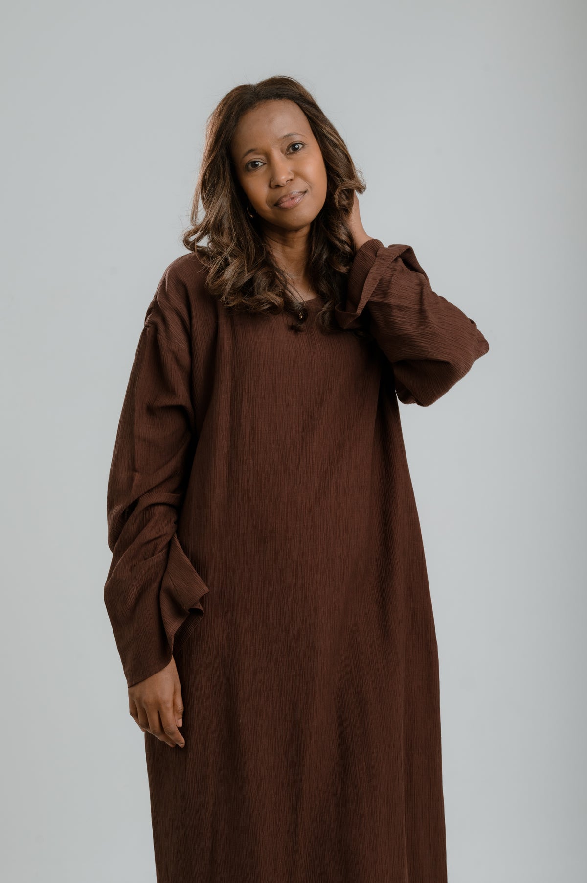 Sagal Maxi Dress - Chocolate Brown
