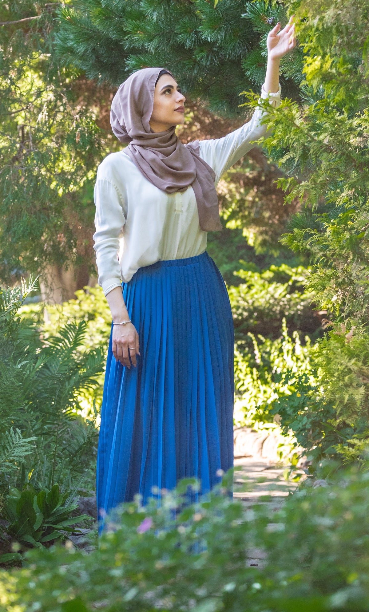 Victoria Pleated Maxi Skirt|