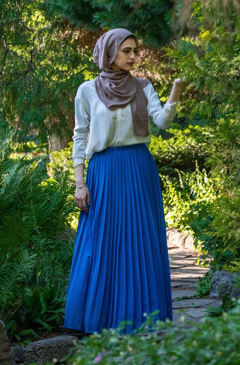 Victoria Pleated Maxi Skirt|