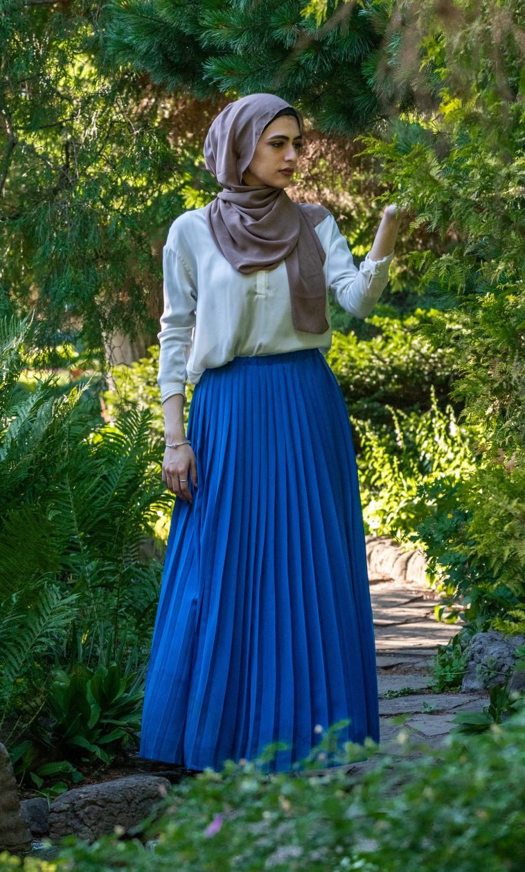 Victoria Pleated Maxi Skirt|