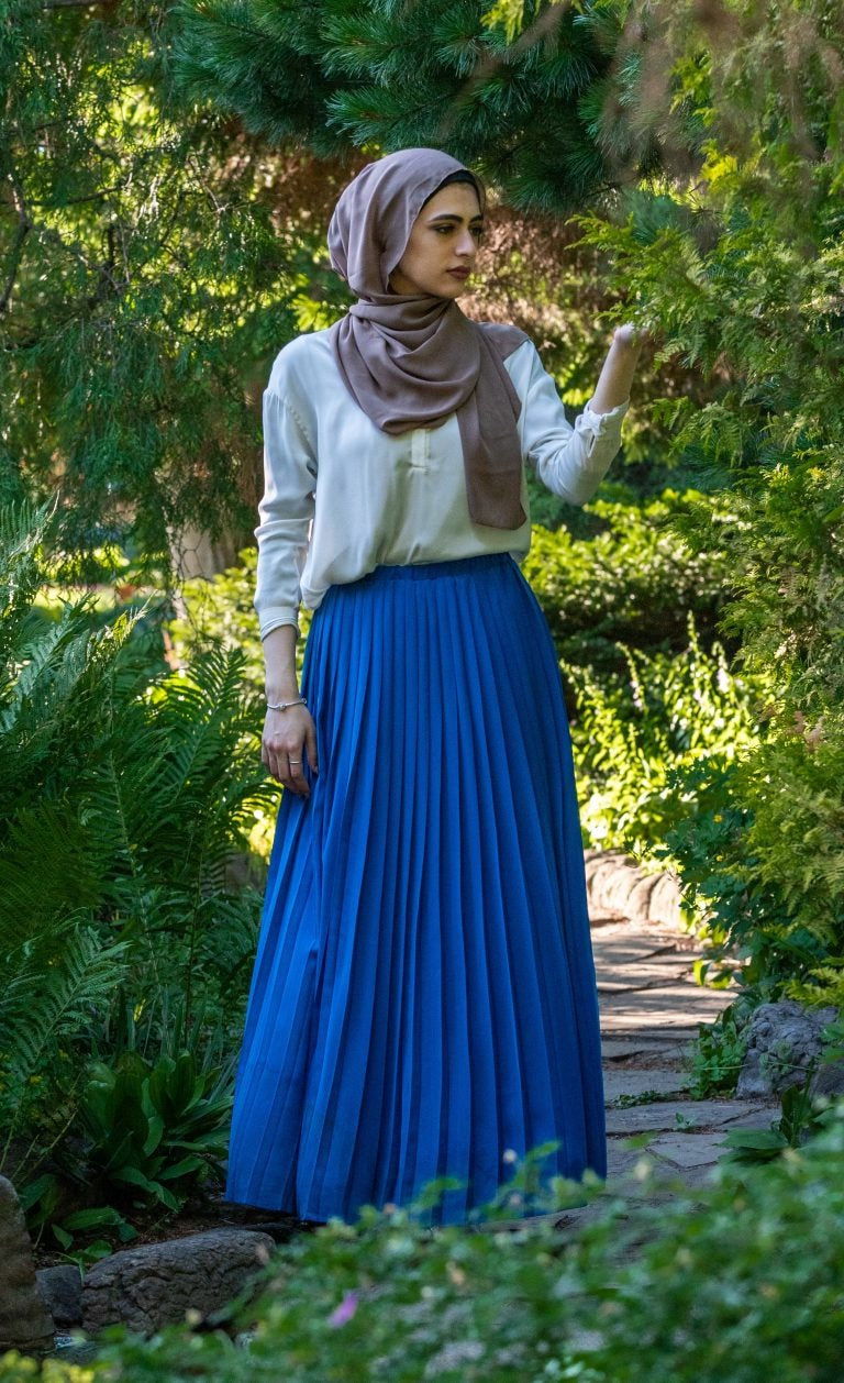 Victoria Pleated Maxi Skirt|