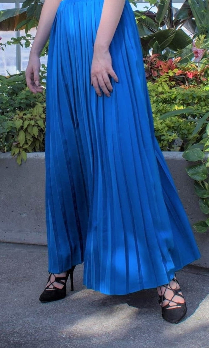 Victoria Pleated Maxi Skirt|