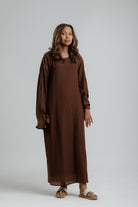 Sagal Maxi Dress - Chocolate Brown