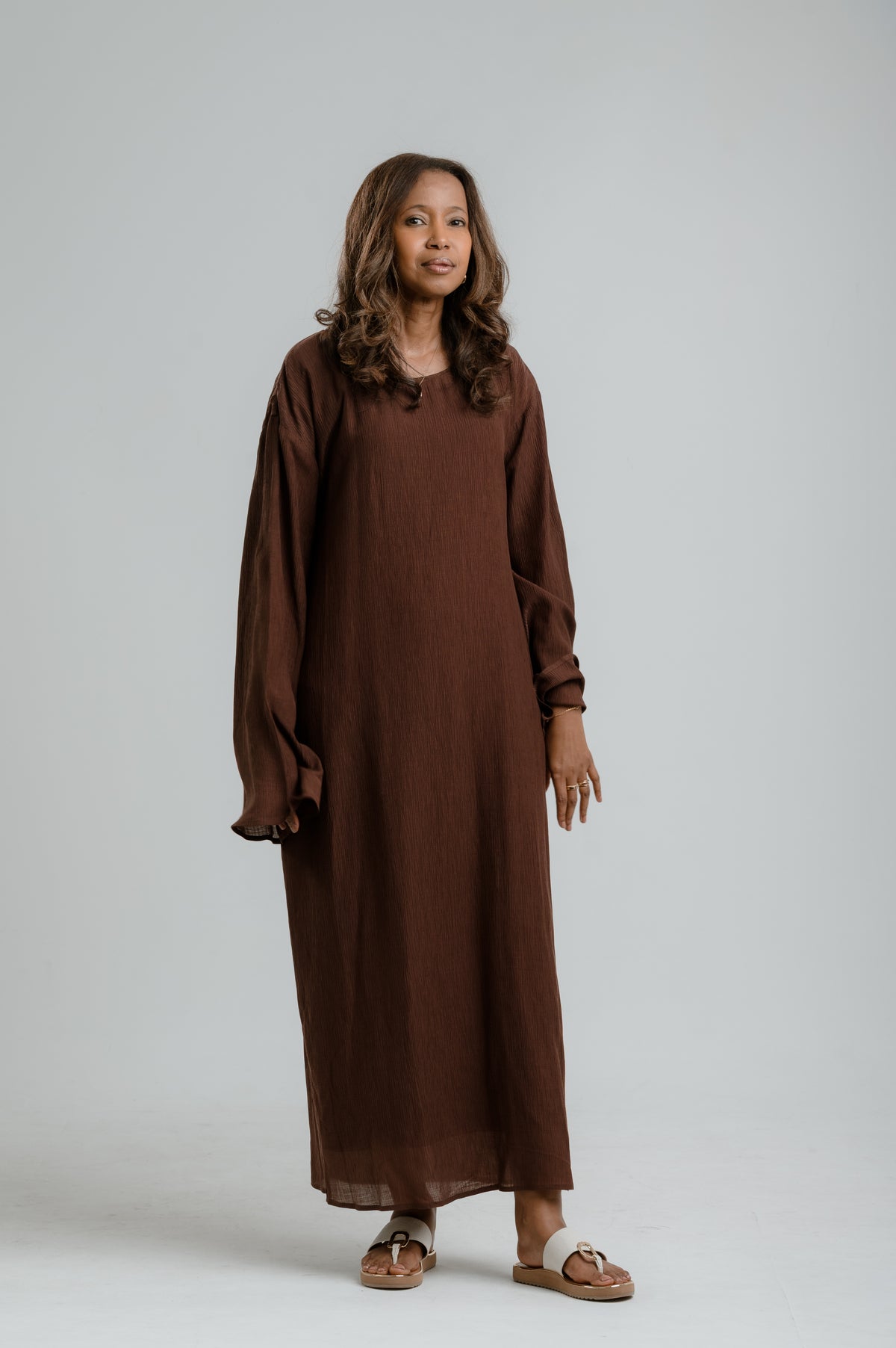 Sagal Maxi Dress - Chocolate Brown