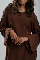 Sagal Maxi Dress - Chocolate Brown